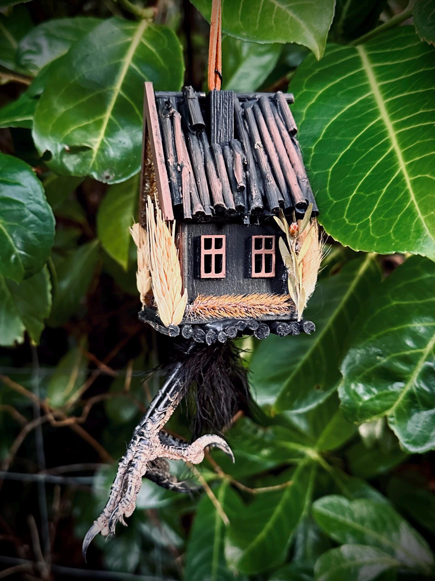 Handmade Baba Yaga Hut Decoration