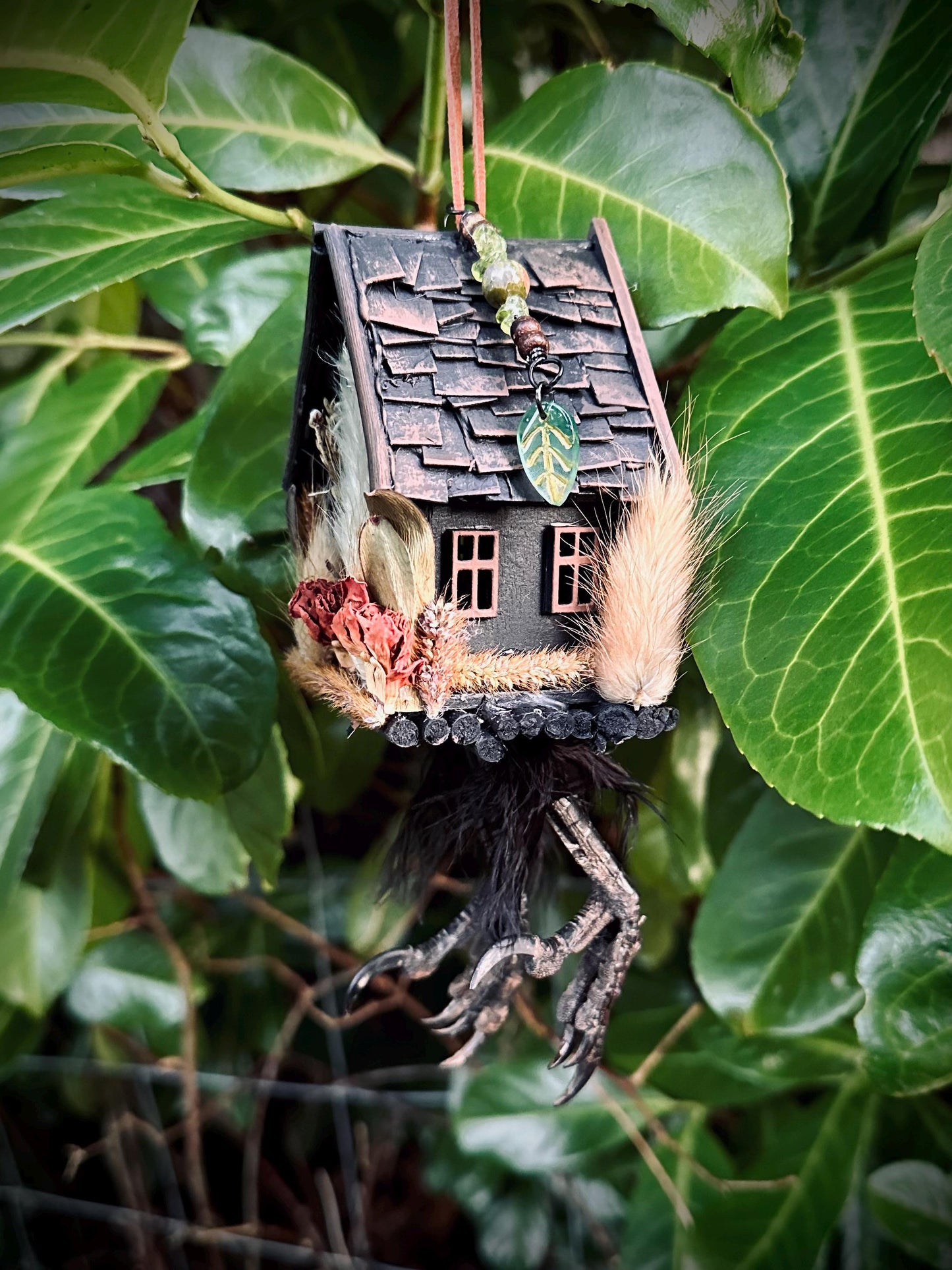 Handmade Baba Yaga Hut Decoration