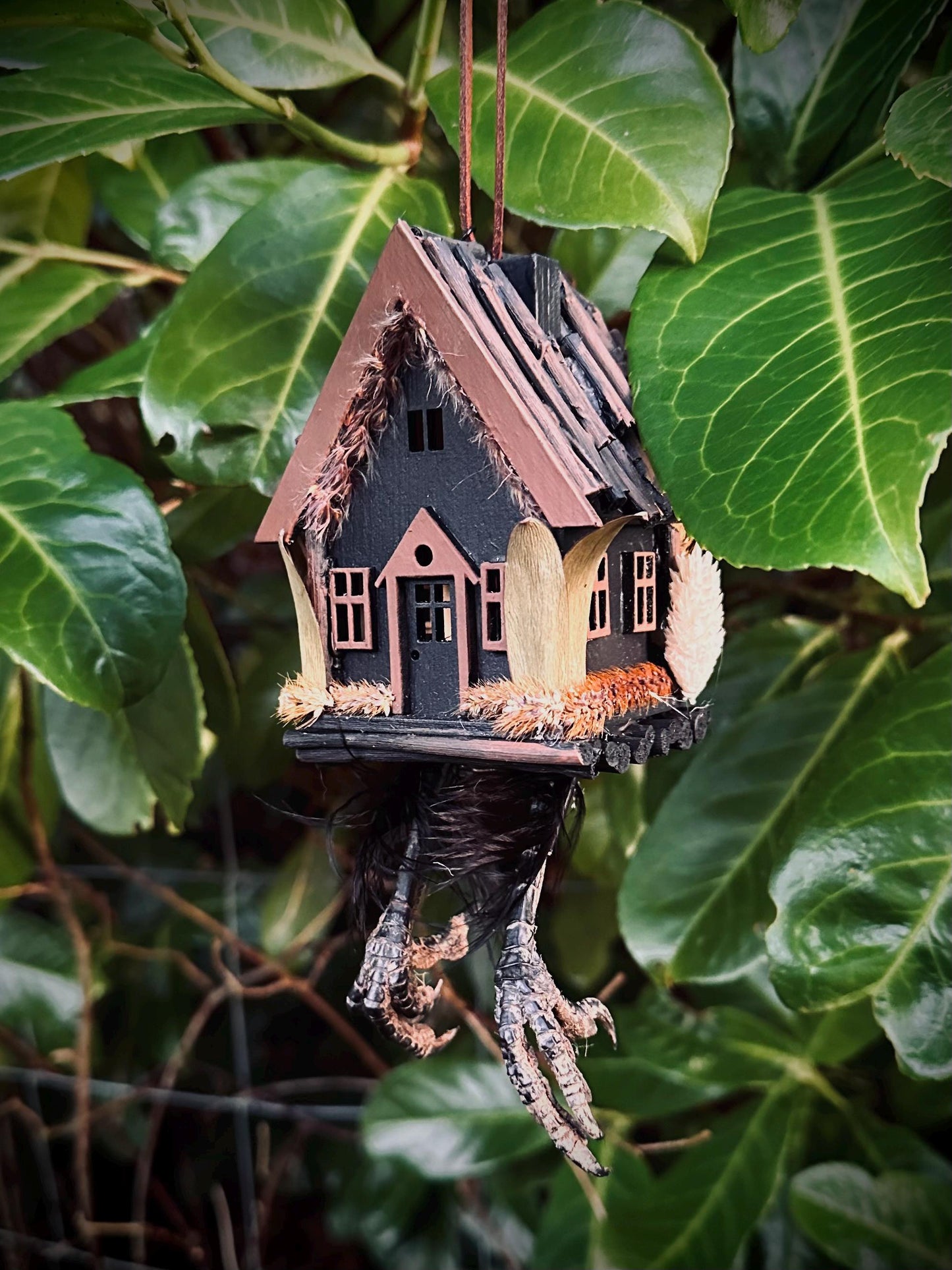 Handmade Baba Yaga Hut Decoration