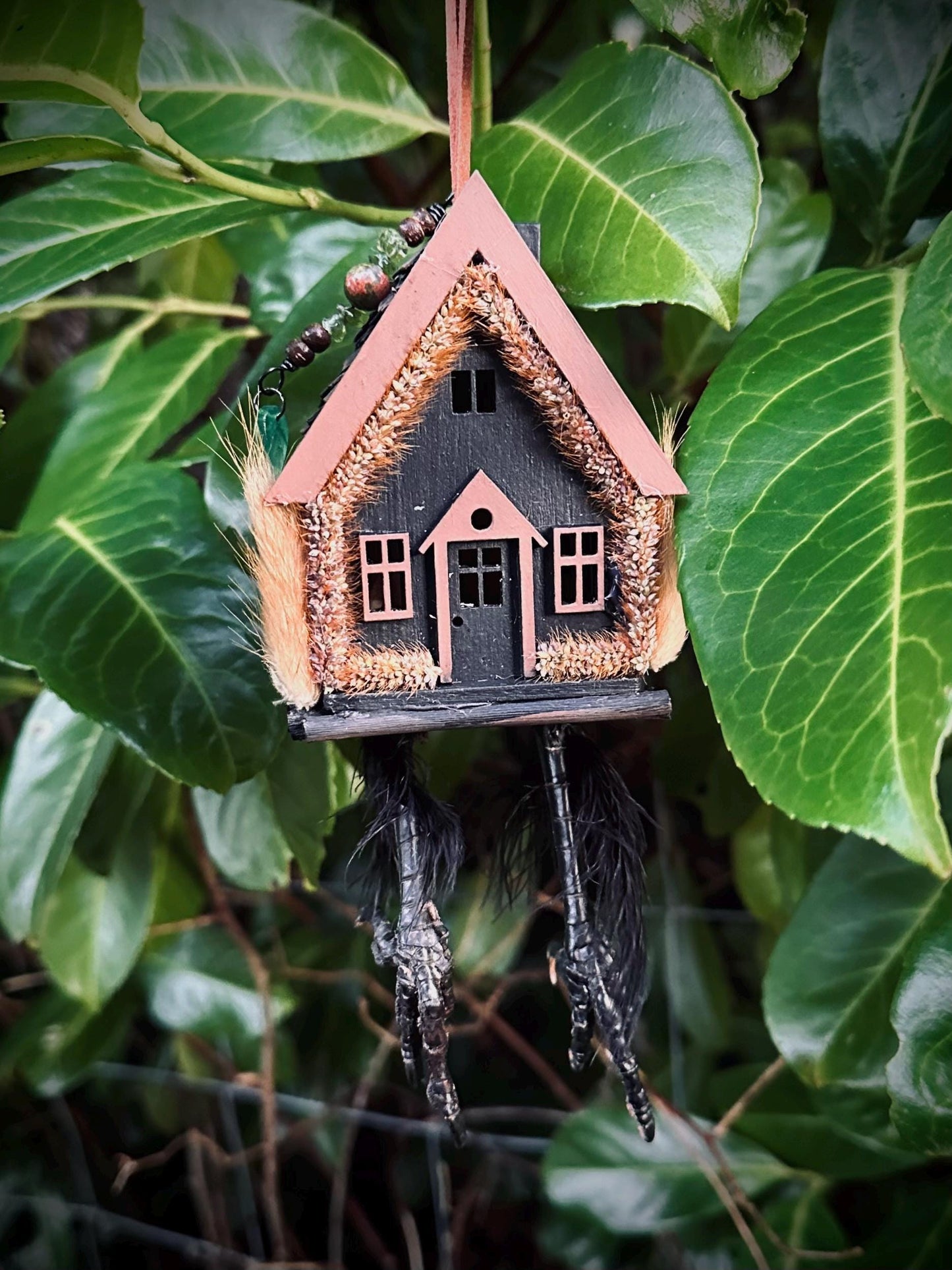Handmade Baba Yaga Hut Decoration