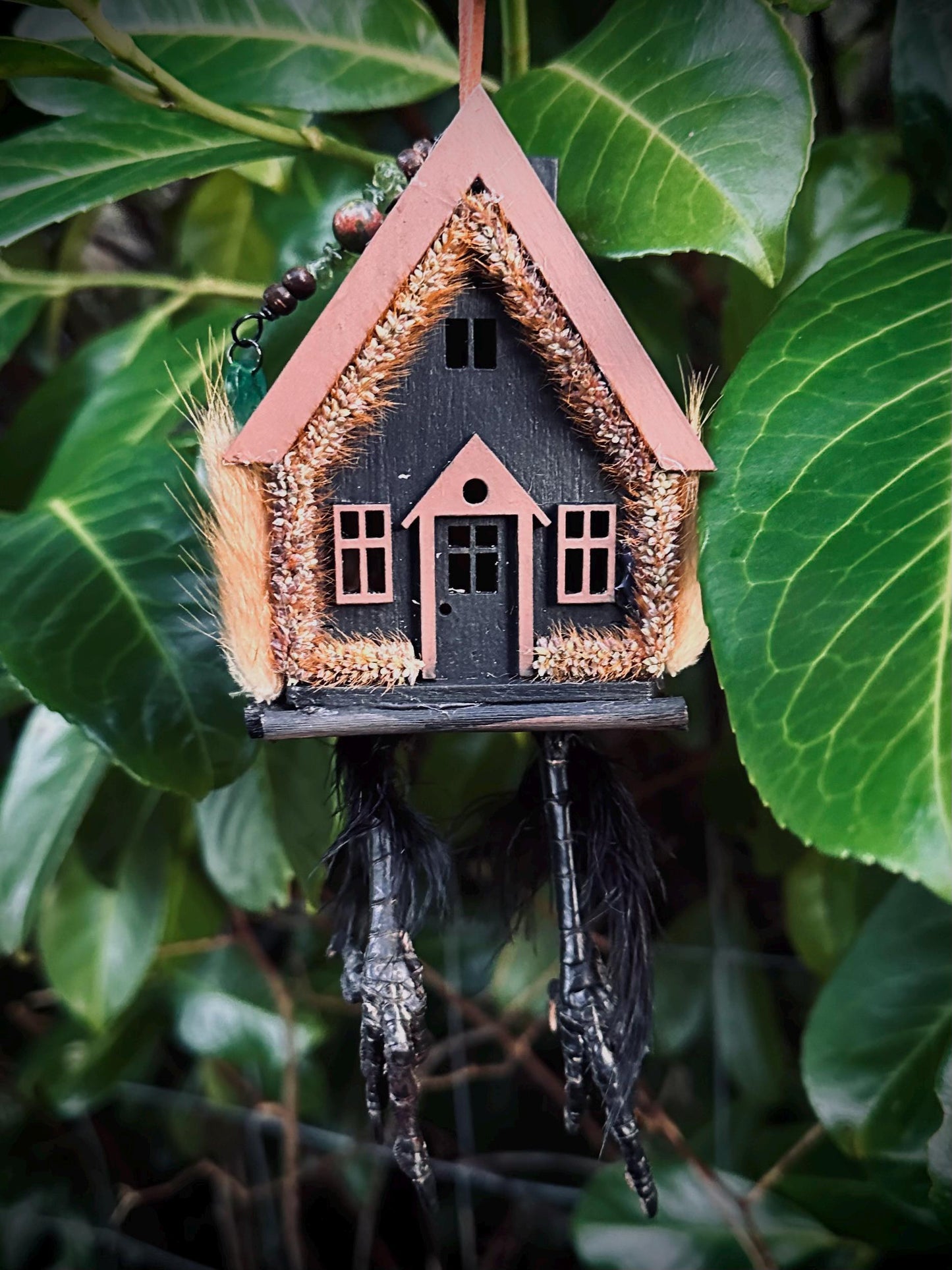 Handmade Baba Yaga Hut Decoration