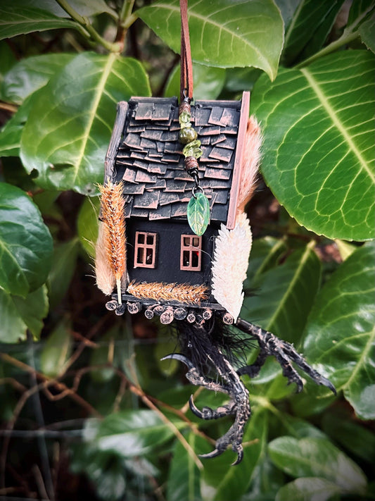 Handmade Baba Yaga Hut Decoration