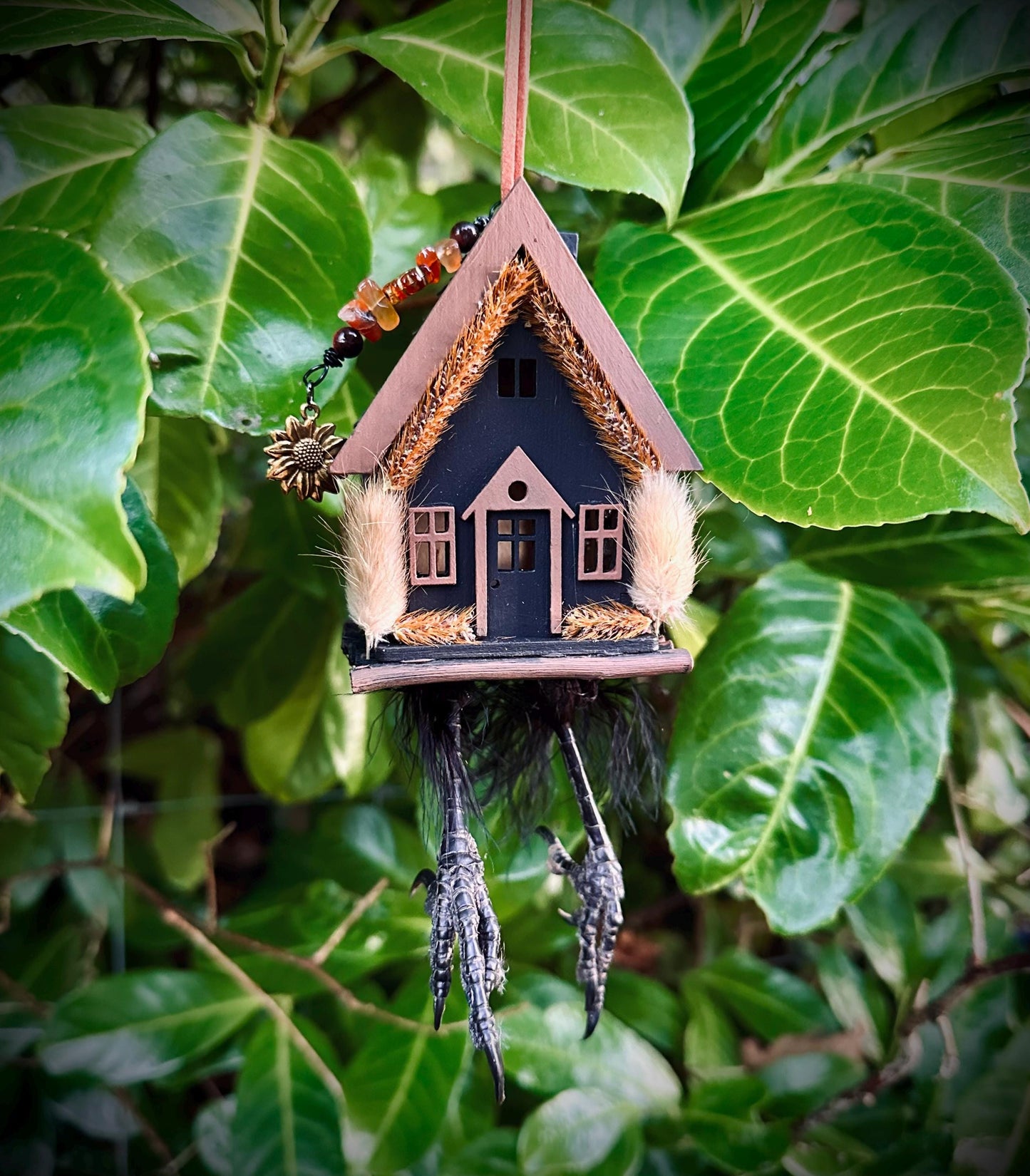 Handmade Baba Yaga Hut Decoration