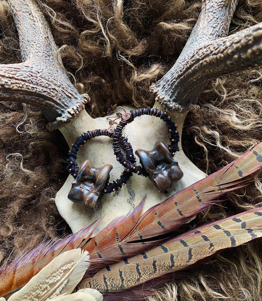 Handmade Deer Bone Ear Weights