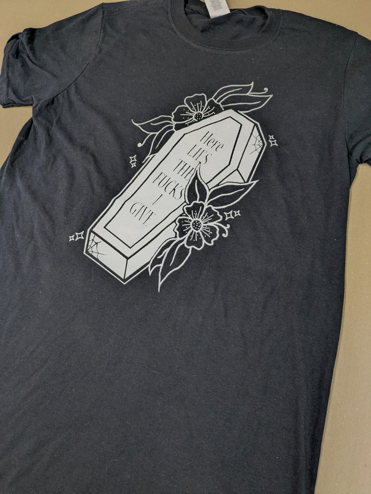 Here Lies The F**ks I Give T-shirt