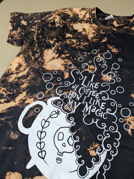 I Like My Coffee How I Like My Magic Tie Dye T-shirt