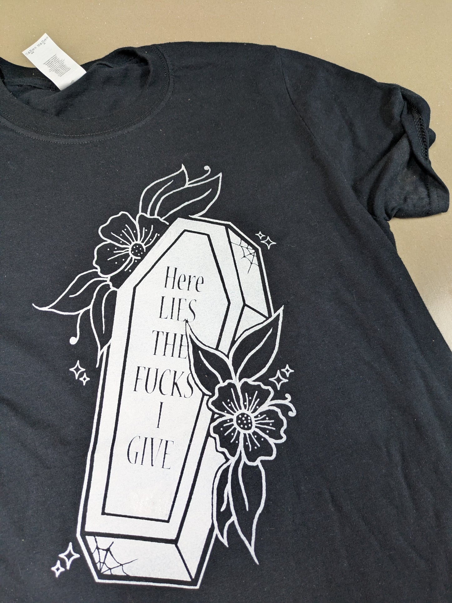 Here Lies The F**ks I Give T-shirt