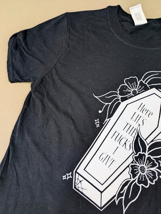 Here Lies The F**ks I Give T-shirt