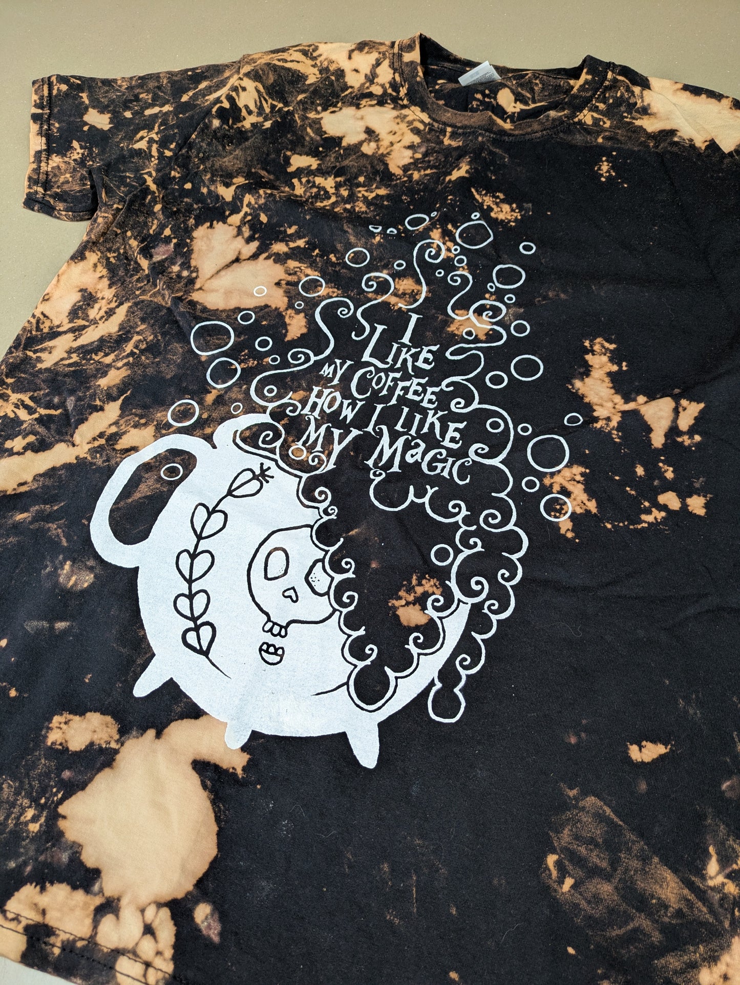 I Like My Coffee How I Like My Magic Tie Dye T-shirt