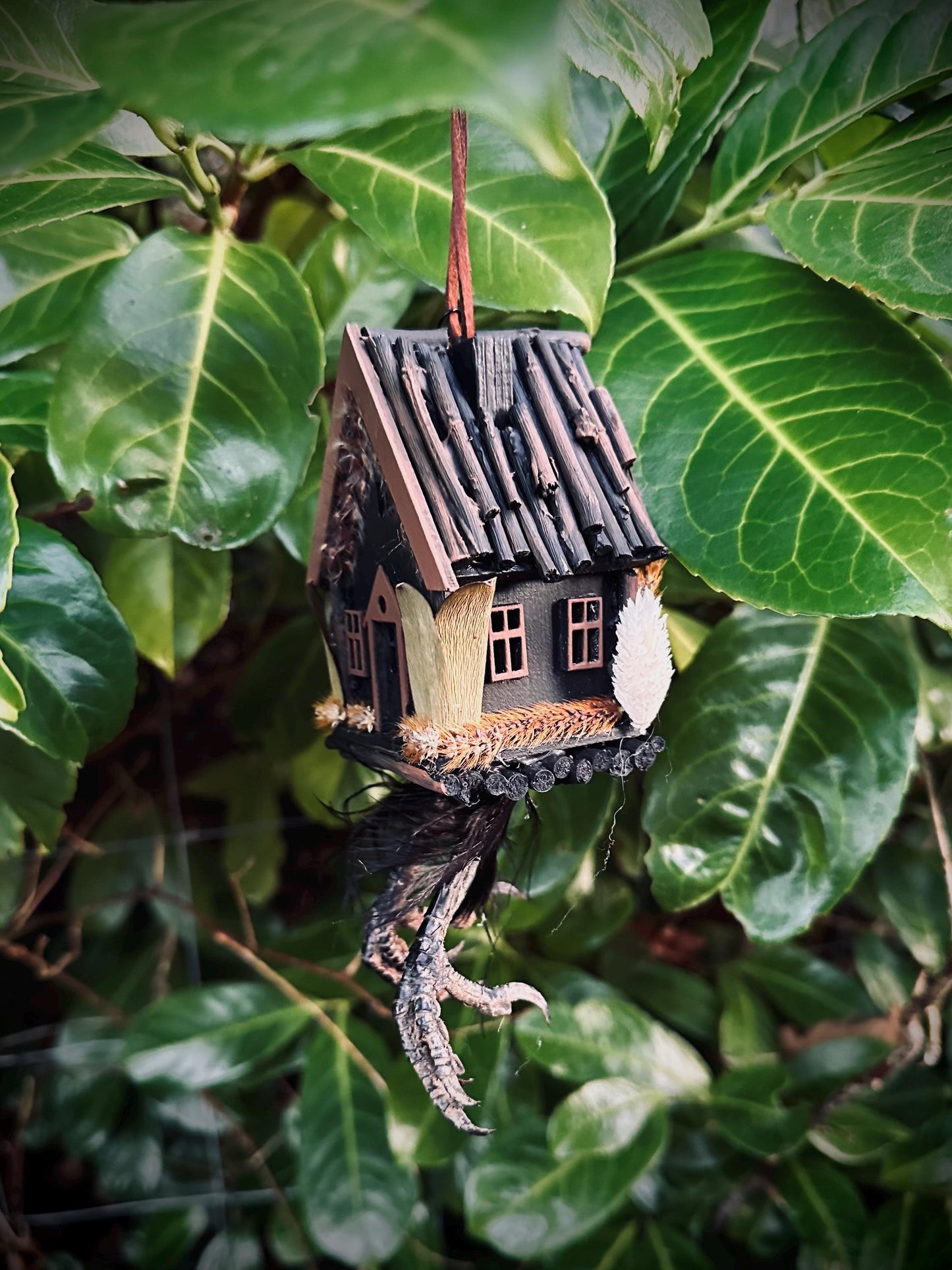 Handmade Baba Yaga Hut Decoration